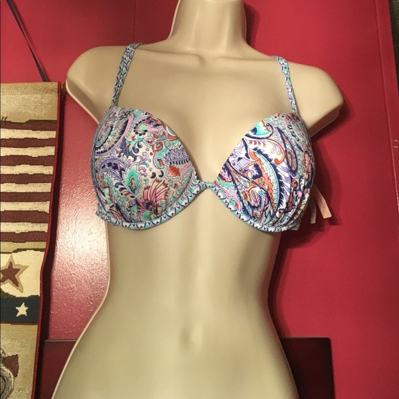 🦋SALE🆕VS 'Gorgeous Push Up Halter", 34D, LTD.ED. - Picture 4 of 6