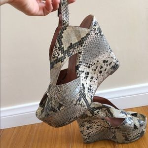 Jeffrey Campbell Wedges (Faux Snakeskin)