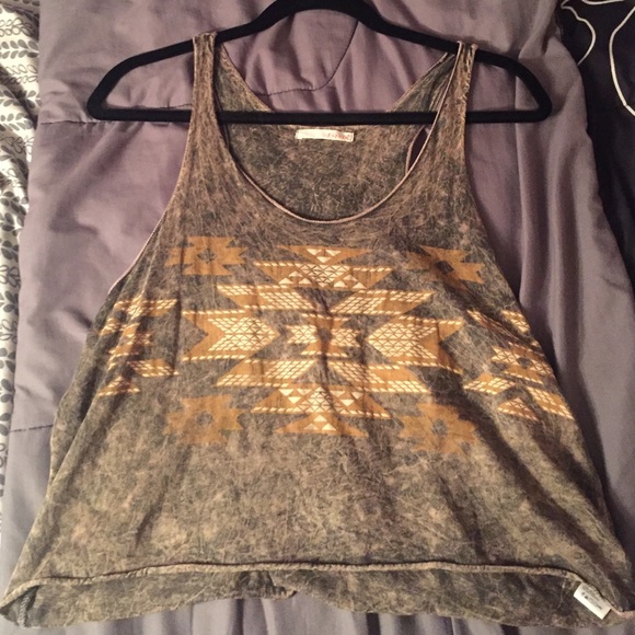 Rustic orange tank top