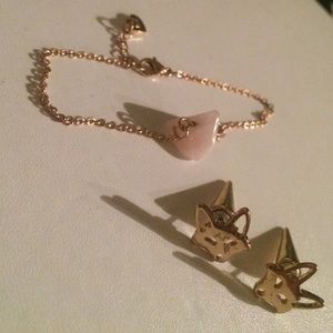 Faux fox gauge earrings!