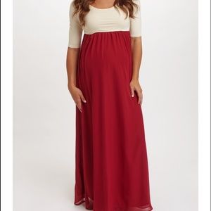 Pinkblush Maternity Maxi Dress NWOT