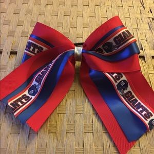 NY Giants hair bow