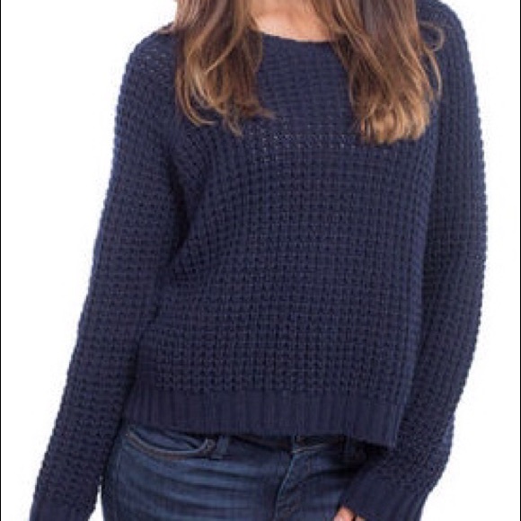 NWT Ivory or Blue Michael Stars Crew Neck Sweater - Picture 3 of 4