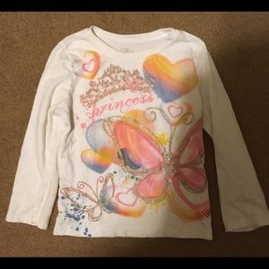 Children's Place White Girls Top XS 4