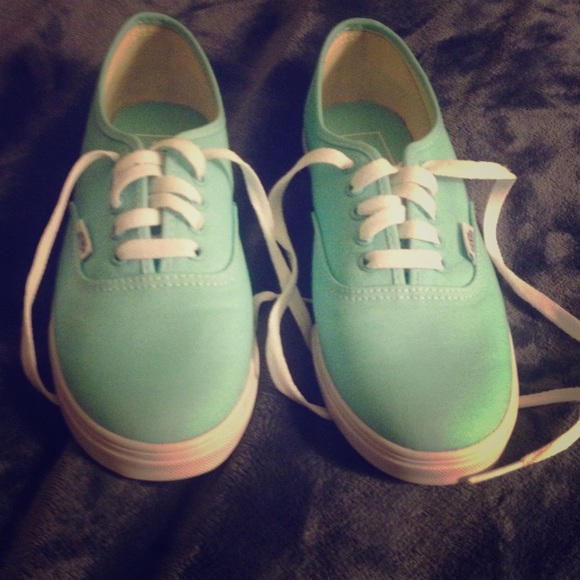 Light green/blue vans