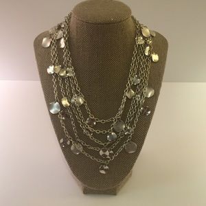 Silver Disc Necklace