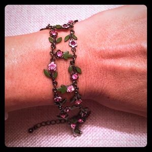 Flower and vine bracelet