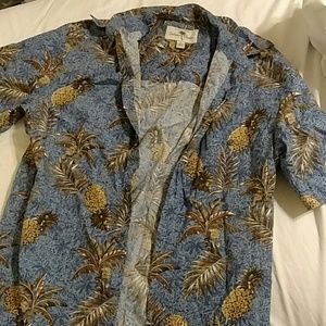 Pineapple print Hawaiian shirt
