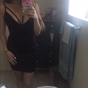 Missguided black bodycon dress