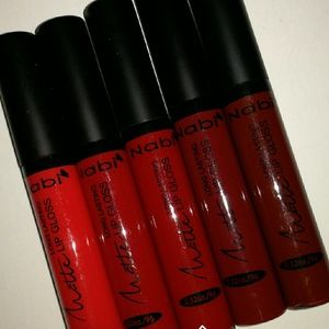 5x Nabi Lipmatte Red Collections