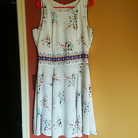 NY & Co. Eva Mendes Riviera Dress- White Floral