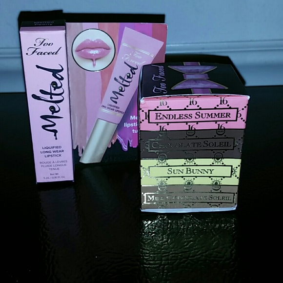 Too Faced Bronzer Collection with Melted Lipstick