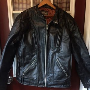 Men's leather coat