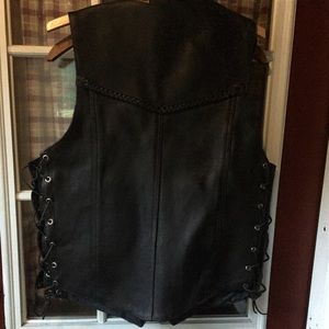 Men's leather vest