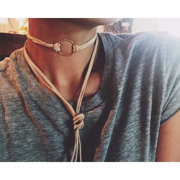 ✖️SALE✖️Suede ring choker