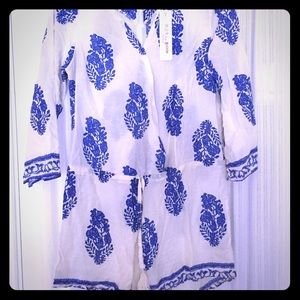 Never worn patterned romper