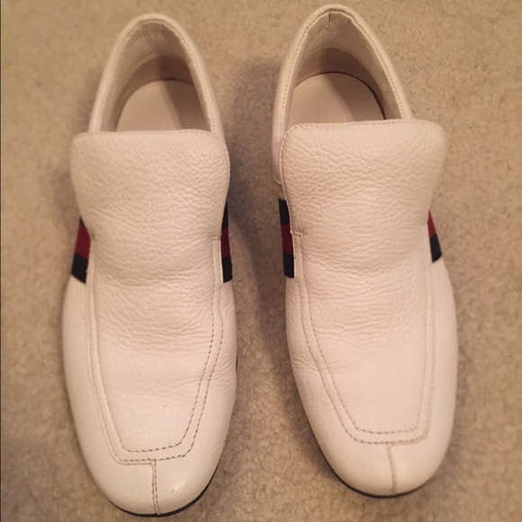 Like New Gucci white sneaker loafer