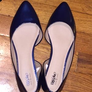 Mettallic Blue Mossimo Flats
