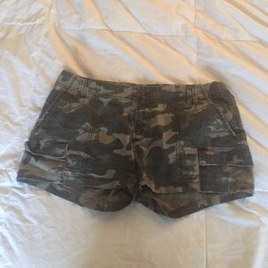 Camo short shorts