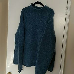 J Crew 100% Wool Mock Turtleneck Sweater