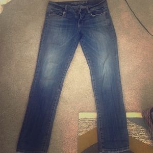 Skinny stretch ankle length jeans