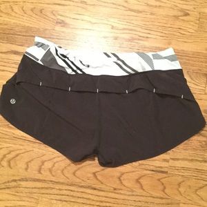 Lululemon 4*way stretch speed shorts / size 10