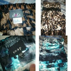 2 strapless tube dresses