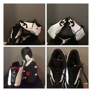 Big Kids Nike Jordan 14 Retro "Black Toe"