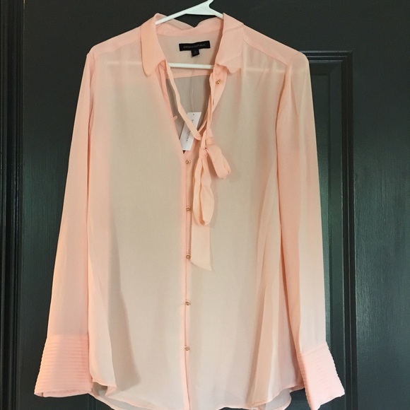 NWT Sheer Banana Republic Button Down Top