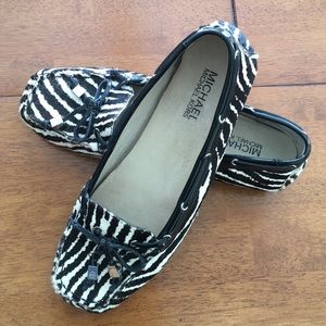 Michael Kors Fulton Zebra Print Mocassin