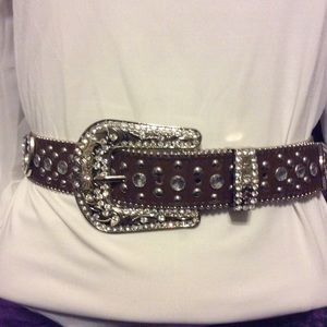 Brown western horseshoe belt