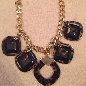 Tory Burch Tortoise Shell Gold Necklace