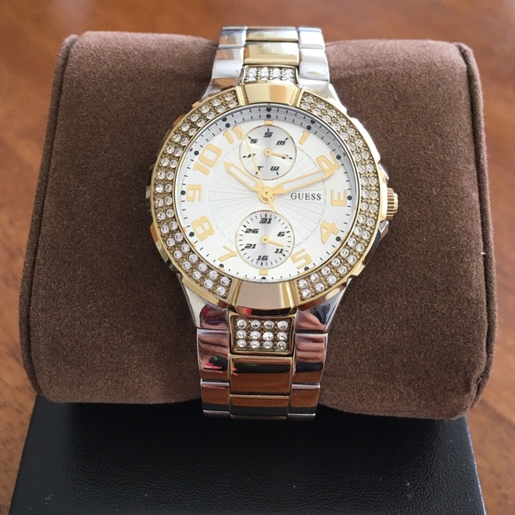 Guess Silver & Gold Genuine Stainless Steel Watch