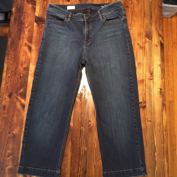 High Rise Cropped Straight Gap Jeans Size 32