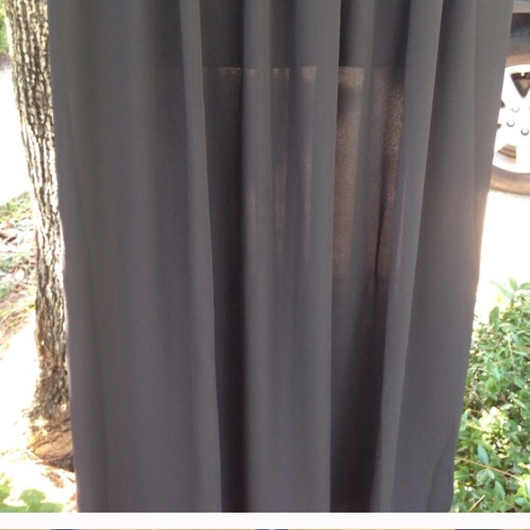 Black Sheer Maxi Dress With Lining Size M - Picture 2 of 2