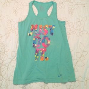 Teal Nike workout tank