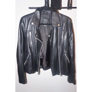 Forever21 black Moto leather jacket