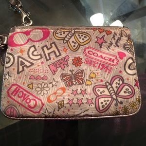 Small coach wristlet