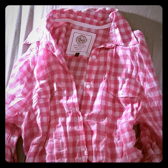 SO pink n white shirt