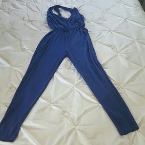 Navy blue jump suit