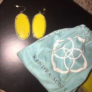 Kendra Scott Yellow Danielle earrings