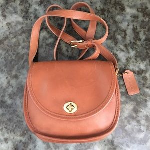 Vintage Coach brown leather Watson bag #9981