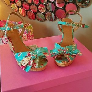 Floral print espadrilles!