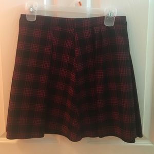 H&M thick plaid skirt