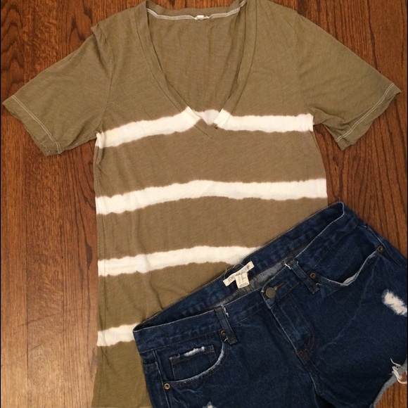 Tie Dye V Neck J. Crew