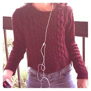 Kendall & Kylie small cable knit sweater.