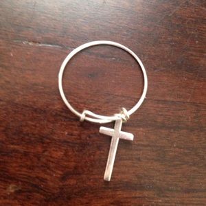 Sterling silver cross ring