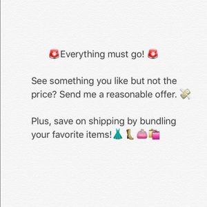 I am moving and selling everything in my closet!