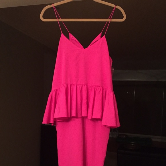 1.State Dresses - 1.State Pink Midi Ruffle Dress 1.State Dresses - 1.State Pink Midi Ruffle Dress