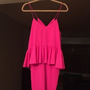 1.State Dresses - 1.State Pink Midi Ruffle Dress 1.State Dresses - 1.State Pink Midi Ruffle Dress
